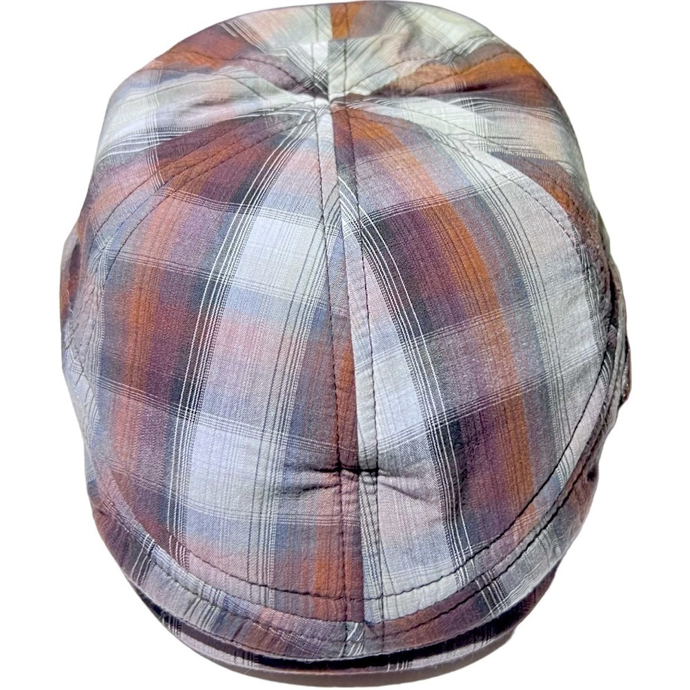 A. Kurtz Phillip Plaid Contour Hat Size Small